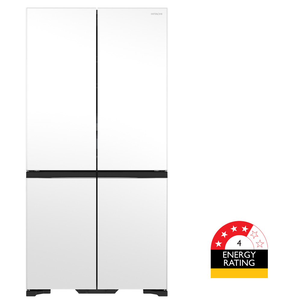 Hitachi refrigerator R-WB640VGV0X Bottom Freezer, 4-door, Mirror